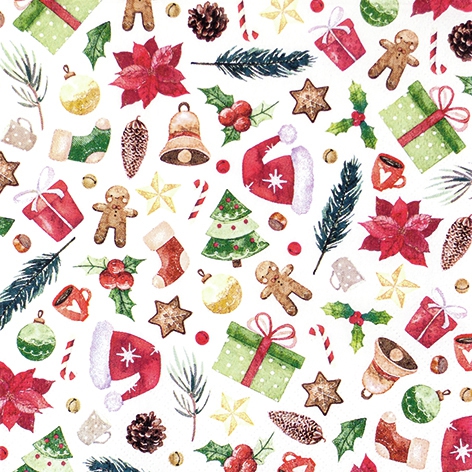 Napkins 33x33 cm - Xmas Collection