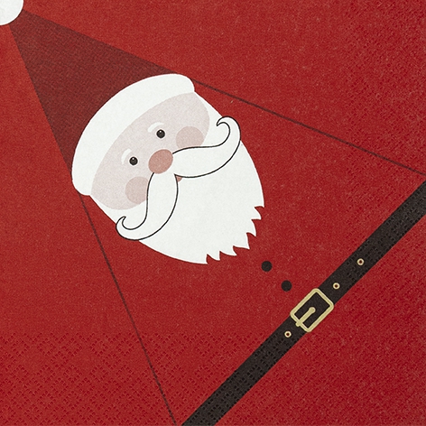Servietten 33x33 cm - Fold me Santa