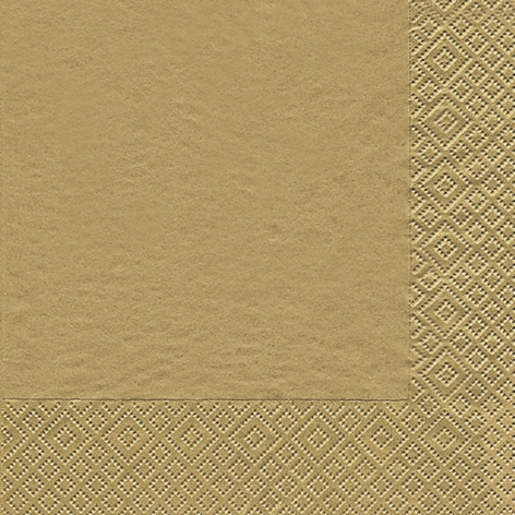 Napkins 33x33 cm - Uni gold