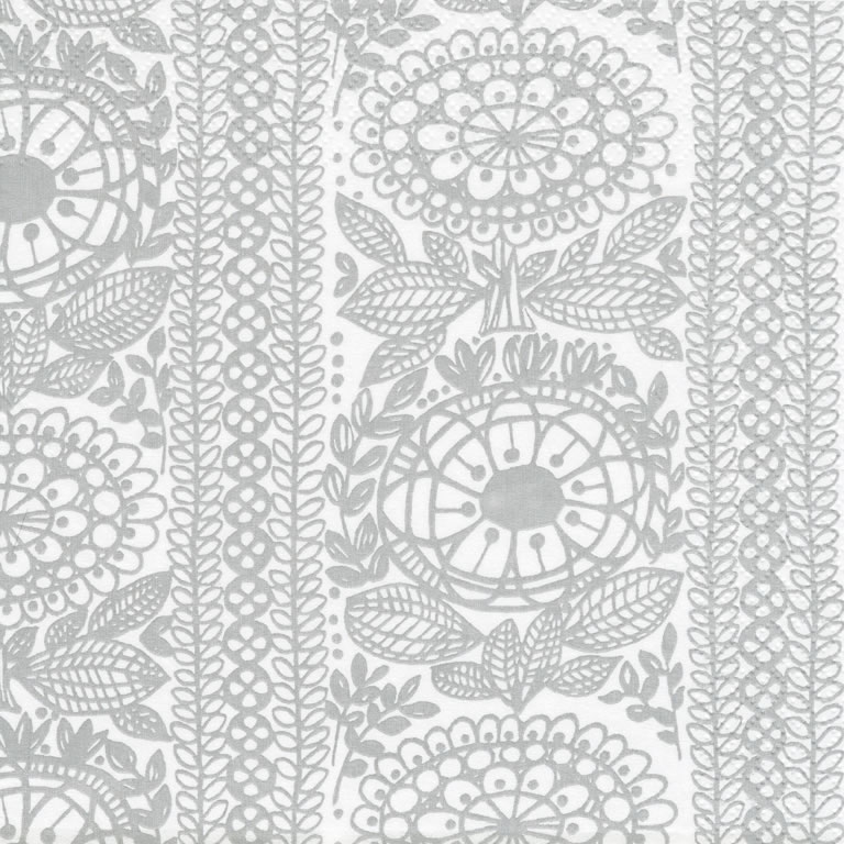 Servietten 24x24 cm - Taimi grey 