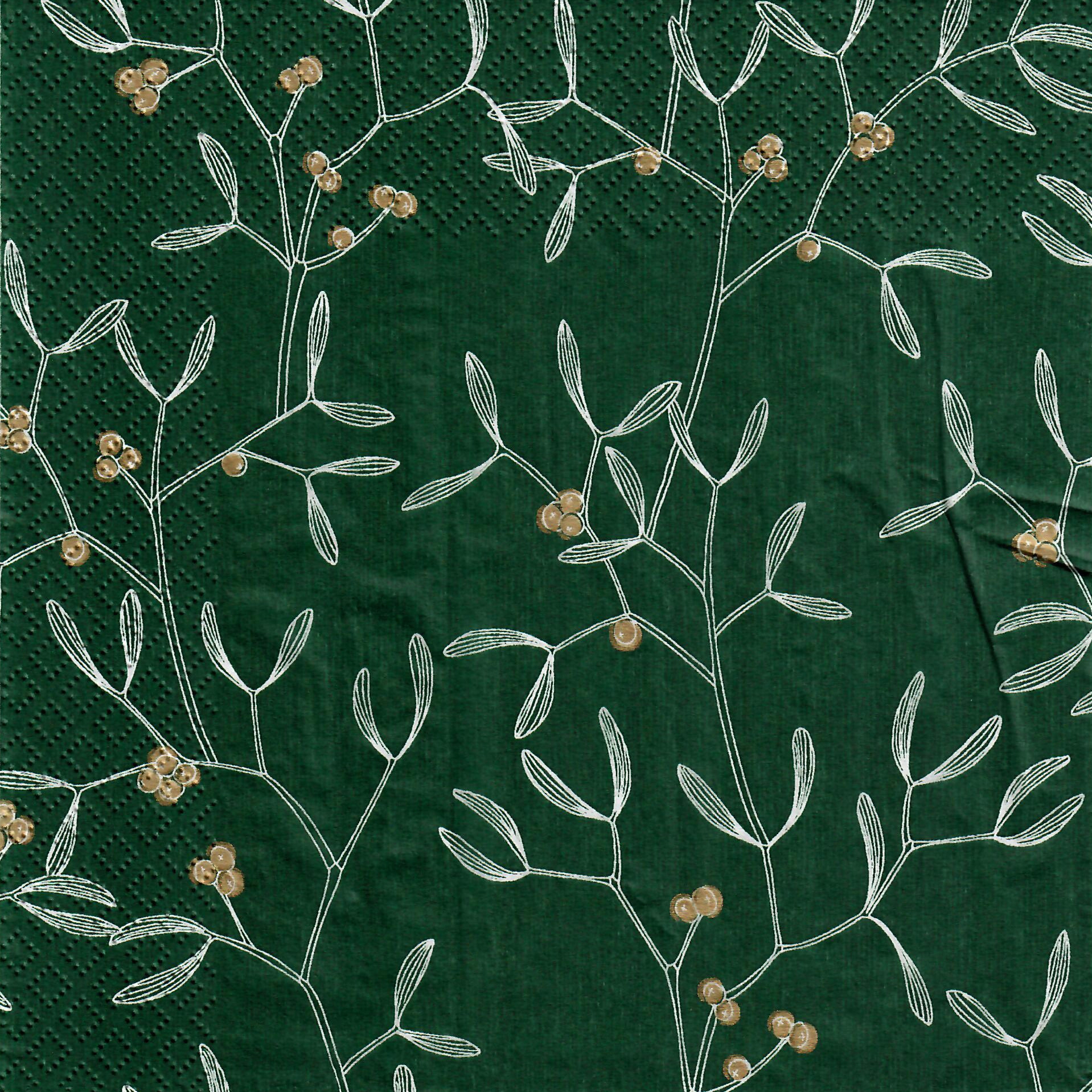 Guardanapos 24x24 cm - Misteli green 