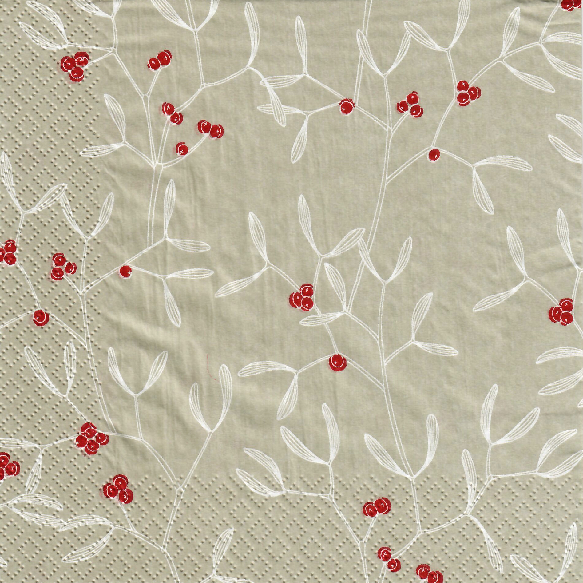 Guardanapos 33x33 cm - Misteli bgred 