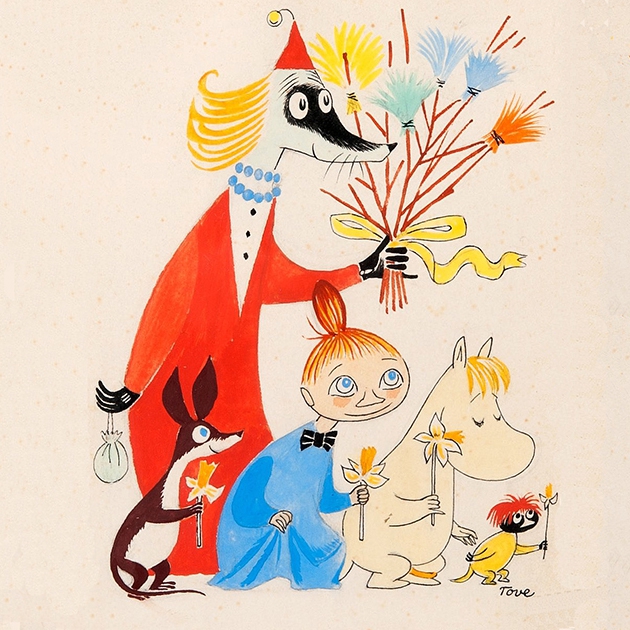 餐巾33x33厘米 - Easter Moomin 