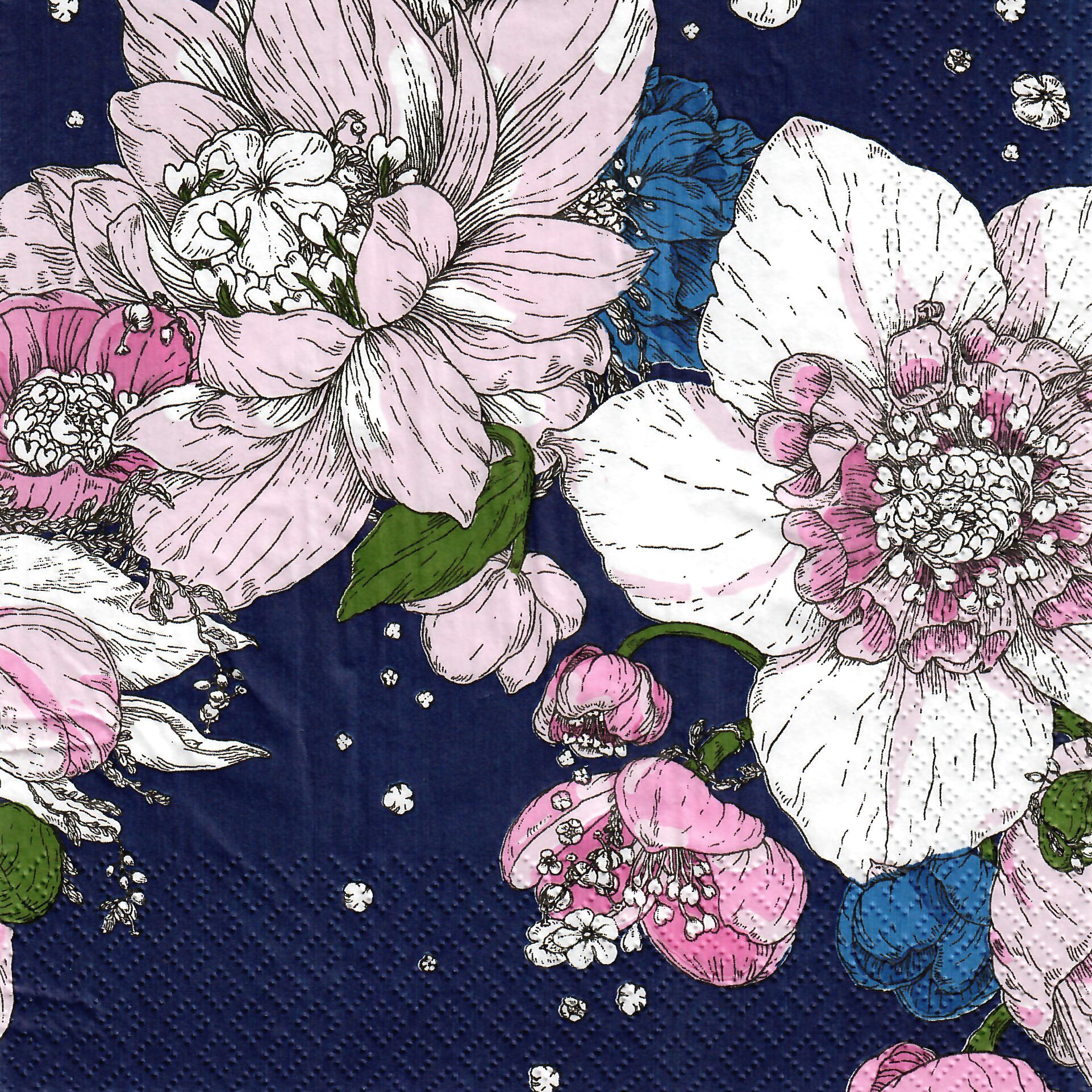 餐巾33x33厘米 - napk Sydäntalvi b 