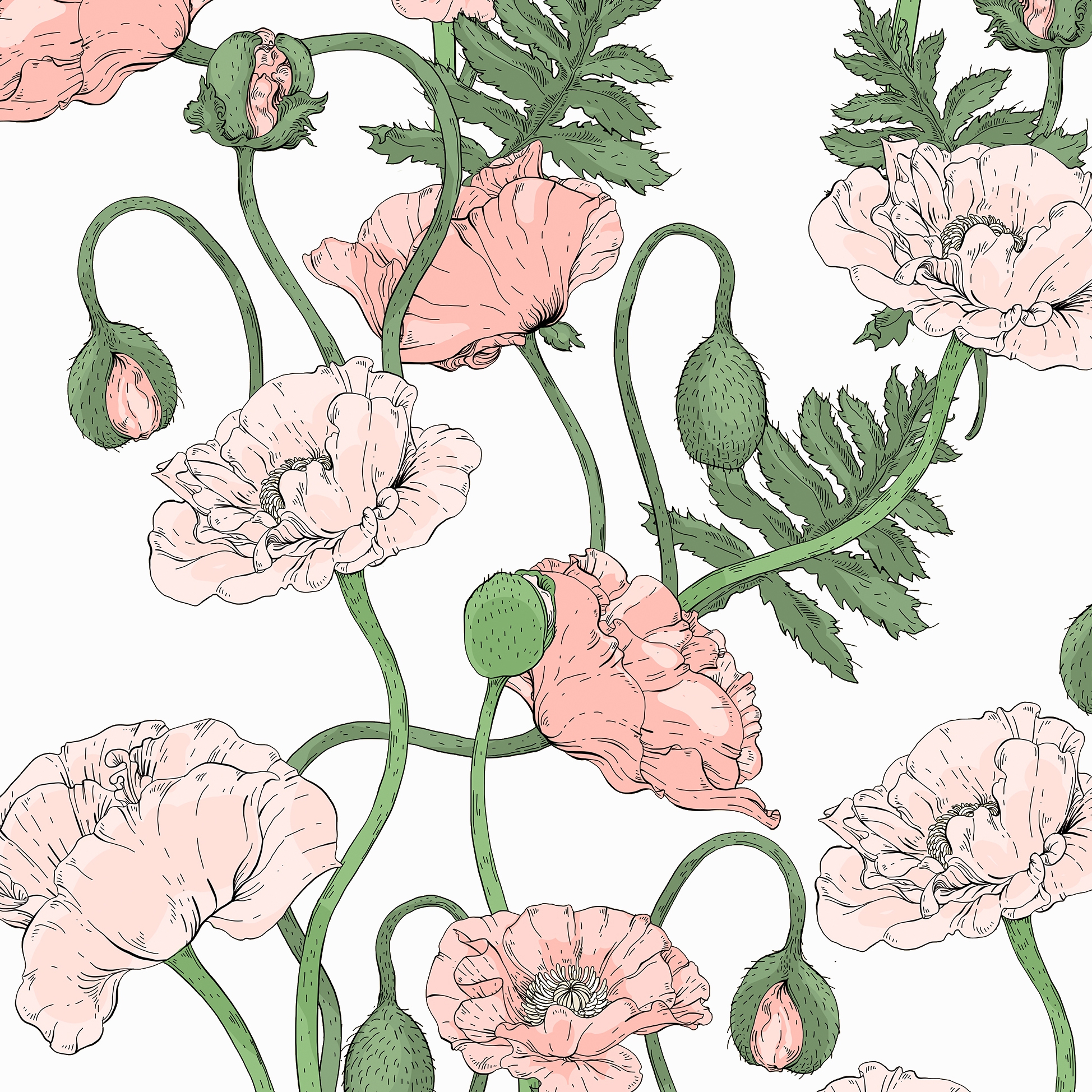 Servietten 33x33 cm - Unikkoaika valk 