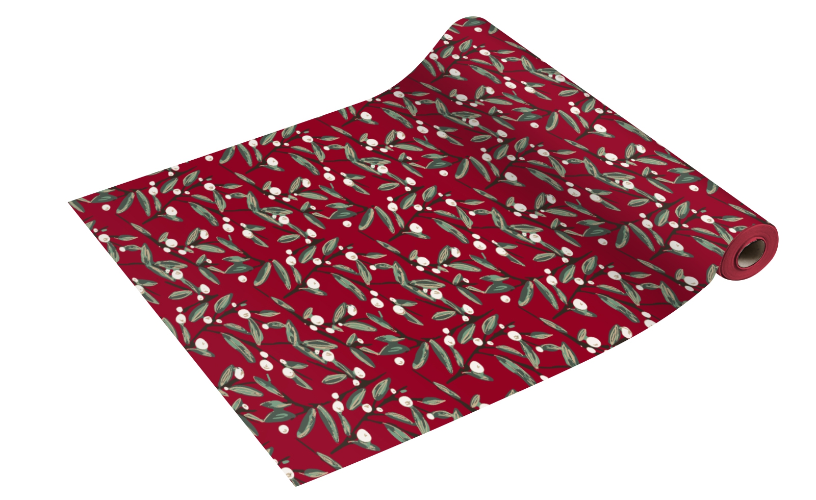 Tablerunners - Havi tablerunner Varpu pun 1kpl/0,4x4,8m, mistletoe branch