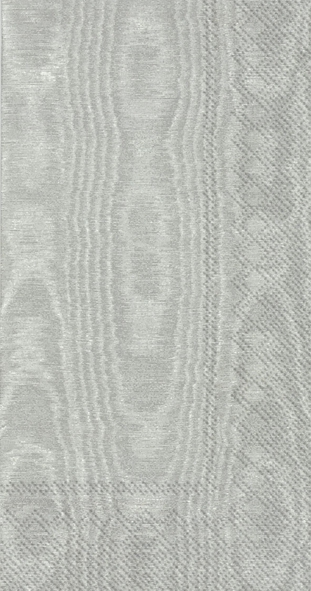 Buffet Servietten - MOIREE silver, grau, Einfarbige Servietten Buffet Servietten - MOIREE silver