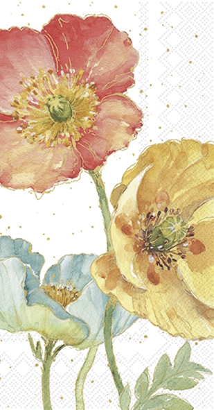 Serwetki bufetowe - SPRING SOFTIES cream, Nasiona maku,  Wiosna,  Kwiaty,  Wiosna