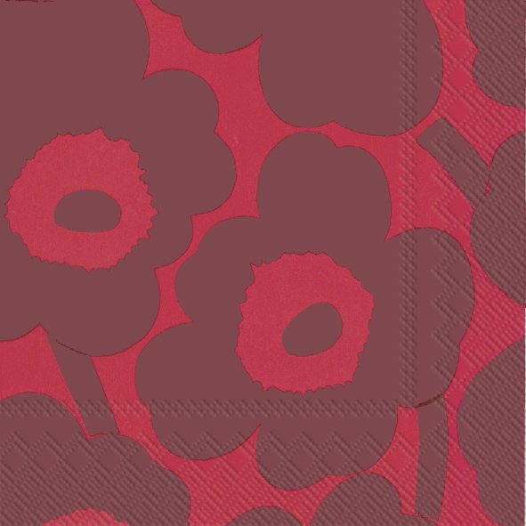 Servilletas 25x25 cm - UNIKKO red red