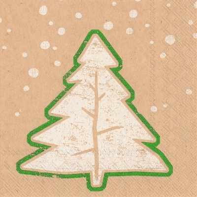 Servietten 25x25 cm - fir tree, Weihnachtsbaum Servietten 25x25 cm - fir tree