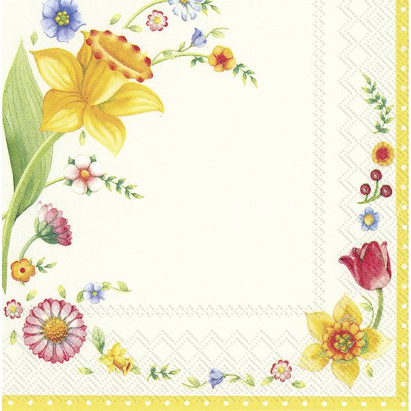 Servilletas 25x25 cm - SPRING FANTASY (V&B)
