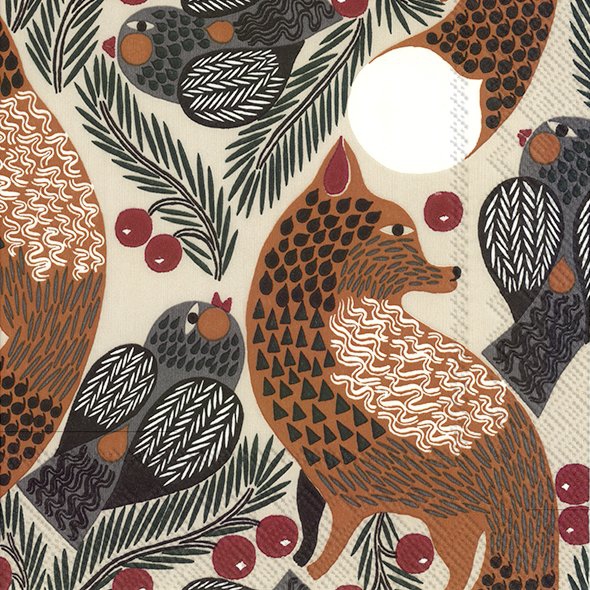 Servietten 25x25 cm - KETUNMARJA linen