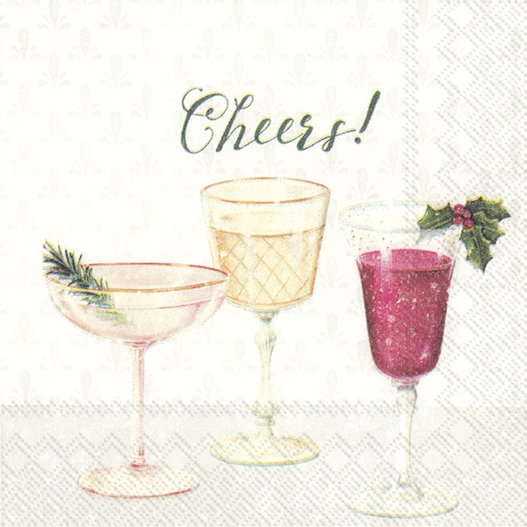 Servilletas 25x25 cm - CHEERS!