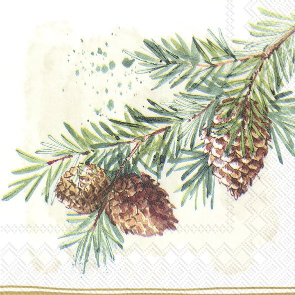 Guardanapos 25x25 cm - DECORATIVE BRANCHES