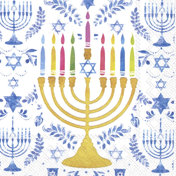 Napkins 25x25 cm - HAPPY HANUKKAH