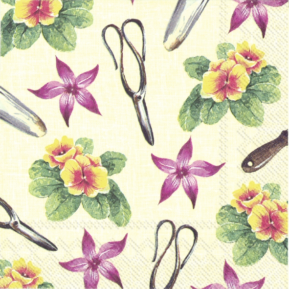 餐巾25x25厘米 - MARTINA yellow