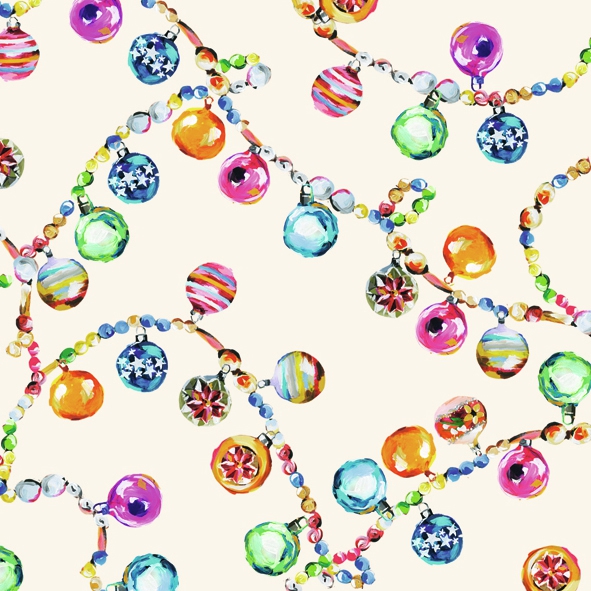 Servietten 25x25 cm - FUNNY DECORATION cream