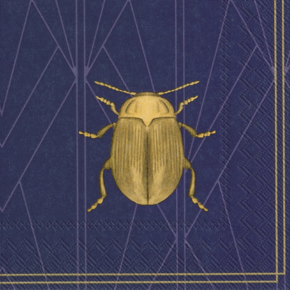 Servietten 25x25 cm - ARTDECO blue