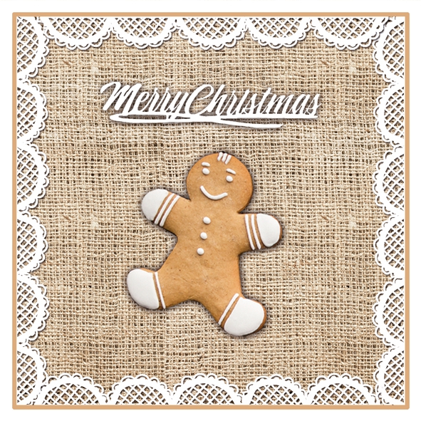 Guardanapos 25x25 cm - PEPPARKAKA light brown