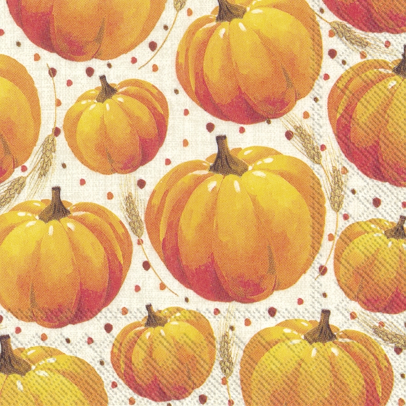餐巾25x25厘米 - PUMPKIN ALLOVER linen