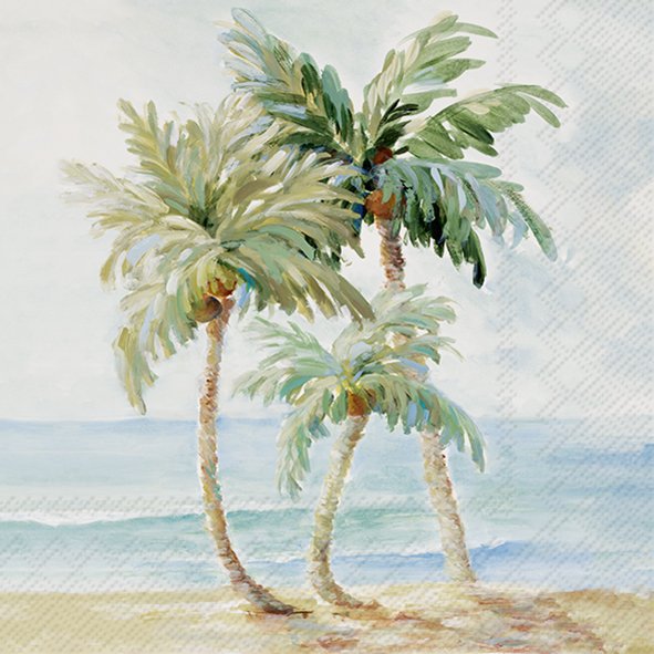 Servilletas 25x25 cm - PALMS IN PARADISE