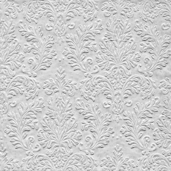Servietten 33x33 cm geprägt - CAMEO UNI silver