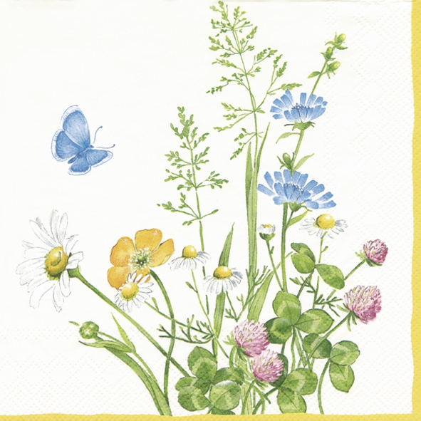 Serwetki 33x33 cm - MY GARDEN V & B, V&B Mój ogród,  kwiaty