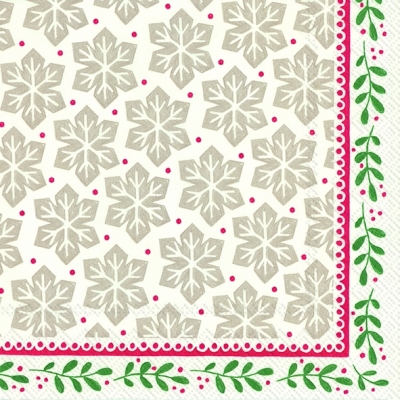 Servietten 33x33 cm - GRETA red green