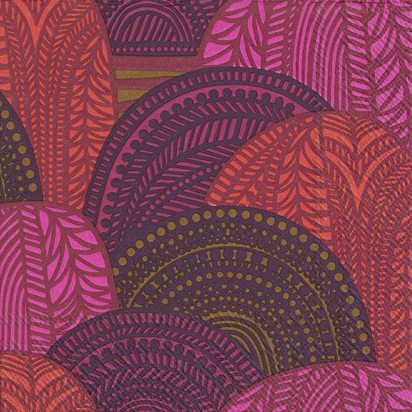 Servietten 33x33 cm - VUORILAAKSO red