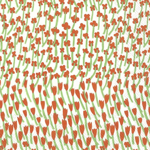 Servietten 33x33 cm - APILAINEN white red