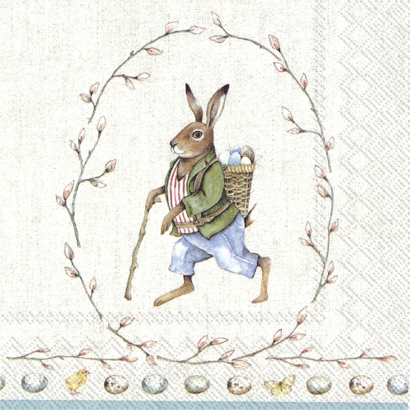 Napkins 33x33 cm - EDWARD RABBIT