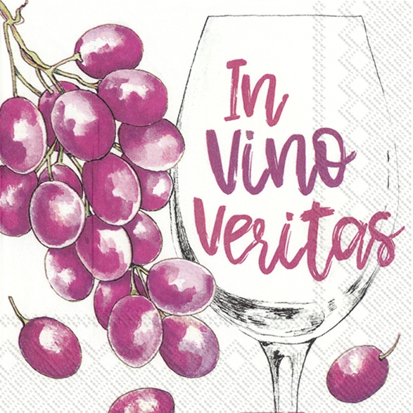 Napkins 33x33 cm - VINO ROSSO