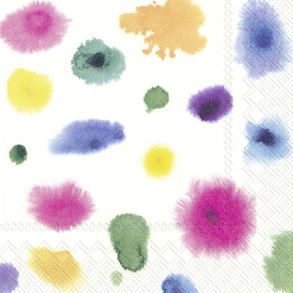 Napkins 33x33 cm - SPLASH, colour, points, samples Napkins 33x33 cm - SPLASH