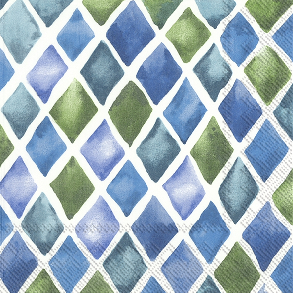 Servietten 33x33 cm - LOANA blue