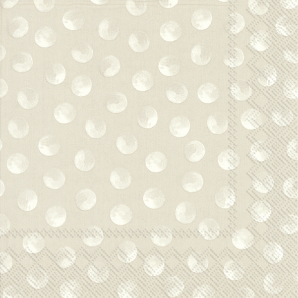 Servietten 33x33 cm - PIGGY DOTS linen, Punkte, Muster Servietten 33x33 cm - PIGGY DOTS linen