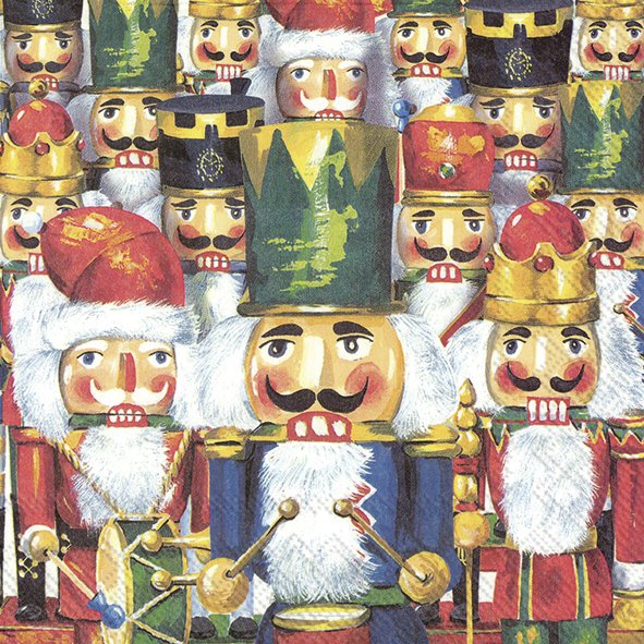 Servietten 33x33 cm - NUSSKNACKER