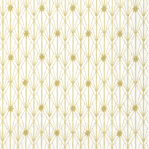 餐巾33x33厘米 - ARTDECO LITTLE STARS gold