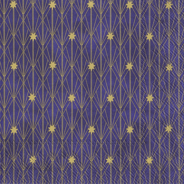 Guardanapos 33x33 cm - ARTDECO LITTLE STARS violet