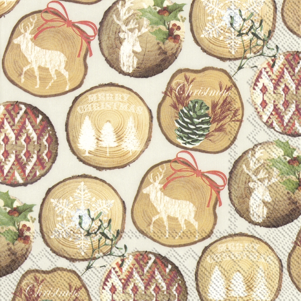 Servietten 33x33 cm - STINA cream