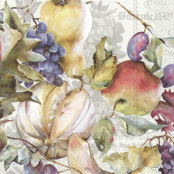 餐巾33x33厘米 - FRUTOS DE LA CATRINA cream