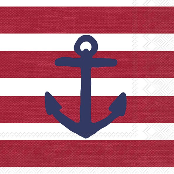 Serwetki 33x33 cm - ANCHOR red