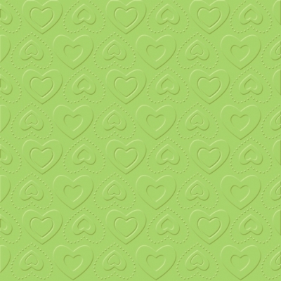 Napkins 33x33 cm - CARINO UNI opal green, hearts, love, embossed napkins, events Napkins 33x33 cm - CARINO UNI opal green