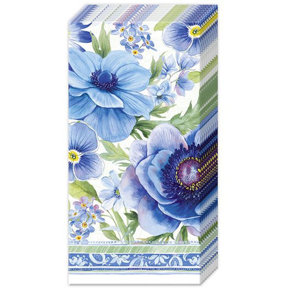 Taschentücher - SPRINGTIME BLUES light blue