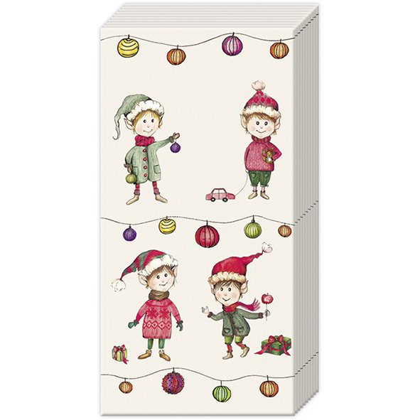 Chusteczki do nosa - ELVES AT WORK cream