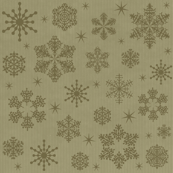 Servietten 33x33 cm - Graphic Stars on Kraft, Schneeflocken, Kristalle Servietten 33x33 cm - Graphic Stars on Kraft