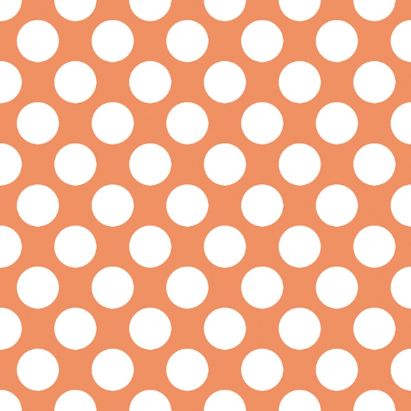 Napkins 33x33 cm - Polka Dots Orange