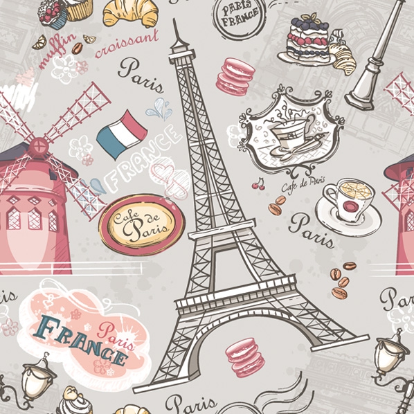 Servietten 33x33 cm - The Sights of Paris, Frankreich, Länder Servietten 33x33 cm - The Sights of Paris