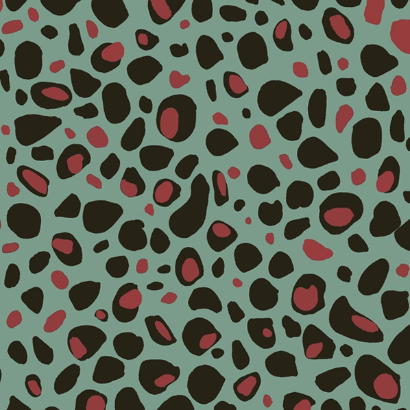Servietten 33x33 cm - irregular spots mint, Ornamente,  Muster,  Karos
