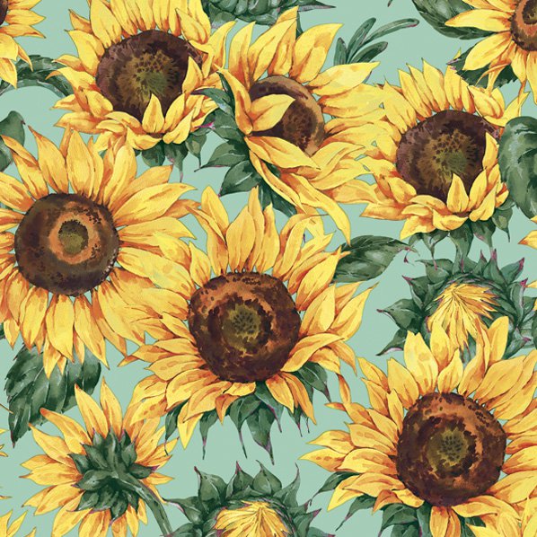 Serwetki 33x33 cm - Sunflower Wallpaper, 