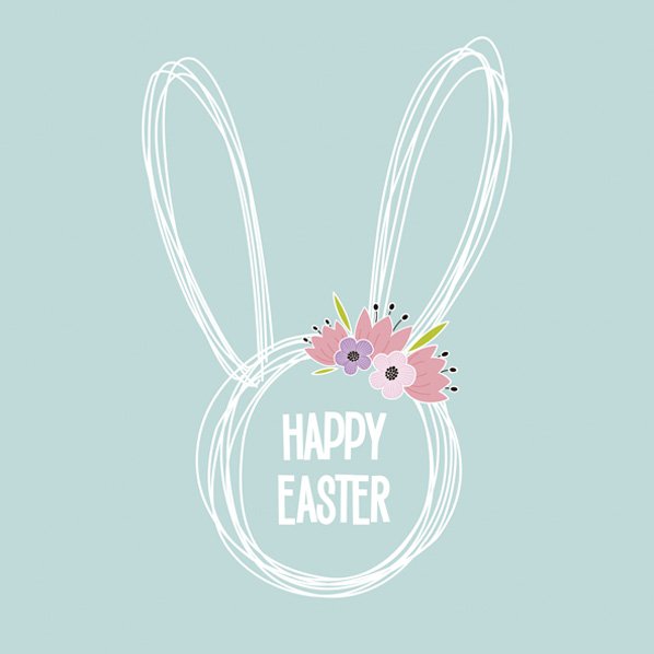 Serwetki 33x33 cm - Happy Easter Graphic Bunny 